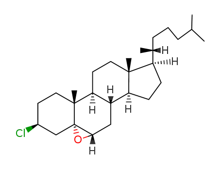 Molecular Structure of 13095-30-2 (3β-chloro-5,6α-epoxy-5α-cholestane)