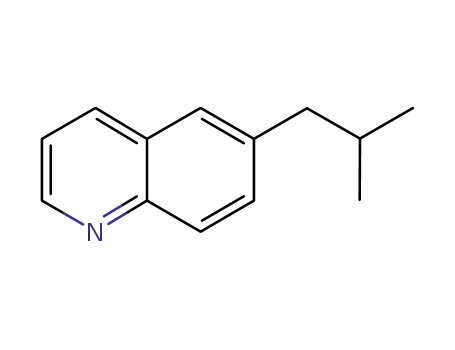Molecular Structure of 68141-26-4 (6-ISOBUTYLQUINOLINE)