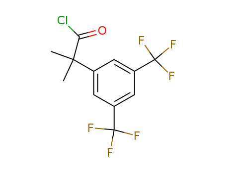 2-(3,5-bis-trifluoromethylphenyl)-2-methyl-propionyl chloride