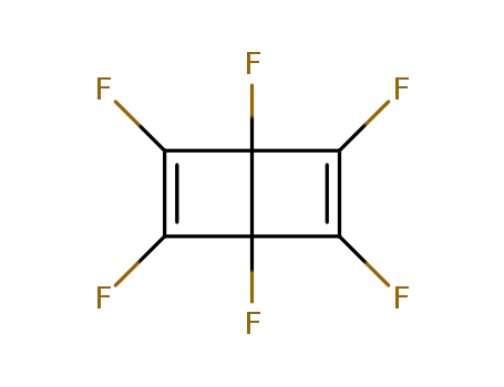 Molecular Structure of 6733-01-3 (Bicyclo(2.2.0)hexa-2,5-diene, 1,2,3,4,5,6-hexafluoro-)