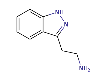 Molecular Structure of 6814-68-2 (1H-Indazole-3-ethanamine)