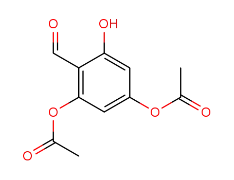 Molecular Structure of 164329-24-2 (2,4-diacetoxyl-6-hydroxybenzaldehyde)