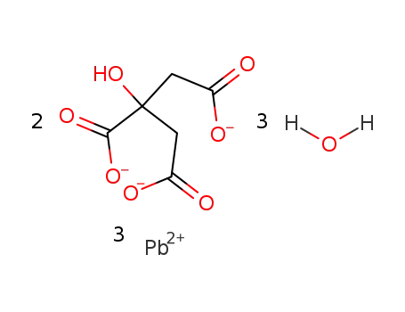 Molecular Structure of 6107-83-1 (LEAD(II) CITRATE TRIHYDRATE)