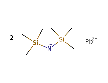 Molecular Structure of 55147-59-6 (Silanamine,1,1,1-trimethyl-N-(trimethylsilyl)-, lead(2+) salt (2:1))