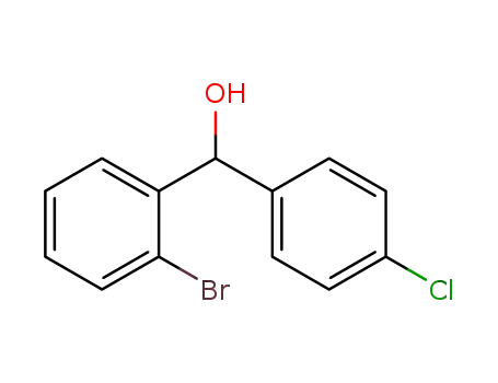 Molecular Structure of 60081-00-7 (Benzenemethanol, 2-bromo-a-(4-chlorophenyl)-)