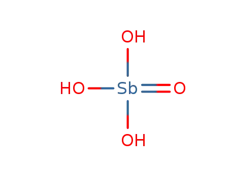 Molecular Structure of 13453-10-6 (Antimony hydroxide oxide (Sb(OH)3O),(T-4)- )