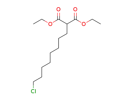 Molecular Structure of 650598-39-3 (Propanedioic acid, (8-chlorooctyl)-, diethyl ester)