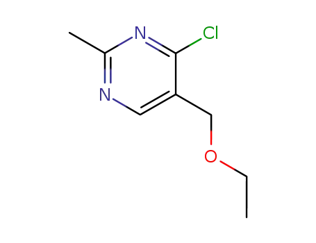Molecular Structure of 749835-80-1 (2-methyl-5-ethoxymethyl-6-chloropyrimidine)