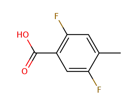 Molecular Structure of 103877-80-1 (2,5-Difluoro-4-methylbenzoic acid)