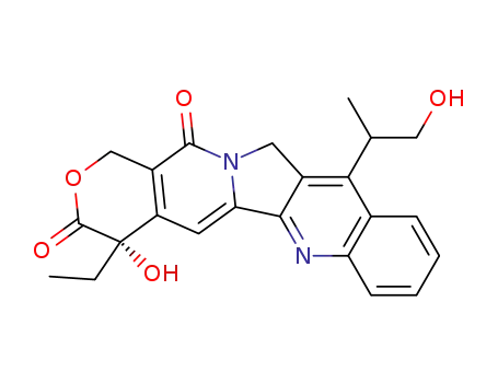 Molecular Structure of 96962-27-5 (7-(1-Hydroxy-2-propyl)camptothecin)