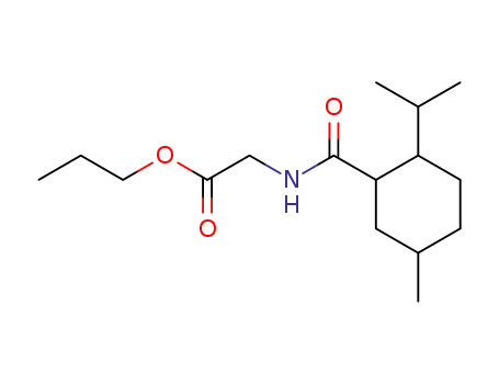 Molecular Structure of 39668-79-6 (propyl N-[[5-methyl-2-(isopropyl)cyclohexyl]carbonyl]glycinate)