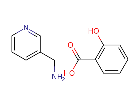 Molecular Structure of 34148-38-4 (salicylic acid, compound with pyridine-3-methylamine (1:1))