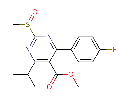 methyl 4-(4-fluorophenyl)-6-isopropyl-2-methylsulfinylpyrimidine-5-carboxylate