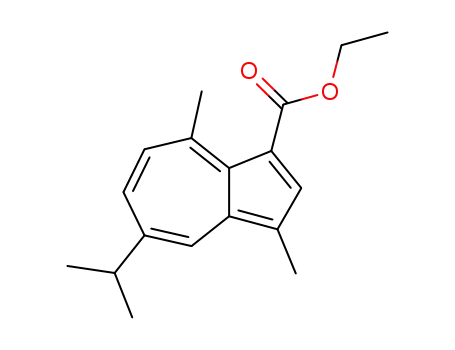 Molecular Structure of 81920-91-4 (ethyl 3,8-dimethyl-5-isopropylazulene-1-carboxylate)