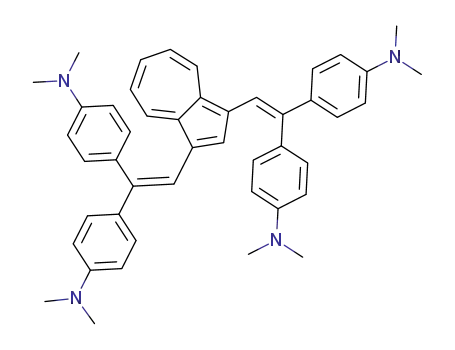 Molecular Structure of 1314044-96-6 (1,3-bis{2,2-bis[4-(dimethylamino)phenyl]ethenyl}azulene)
