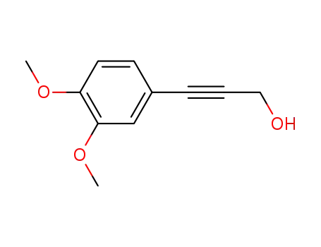Molecular Structure of 6258-35-1 (3-(3,4-dimethoxyphenyl)prop-2-yn-1-ol)