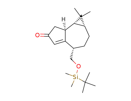 Molecular Structure of 175985-44-1 ((+)-(1R,2R,4R,7S)-7-tert-butyldimethylsiloxymethyl-3,3-dimethyltricyclo<6.3.0.0<sup>2,4</sup>>undec-8-en-10-one)