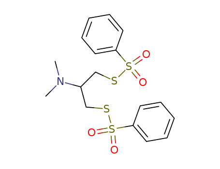 Benzenesulfonothioicacid, S1,S1'-[2-(dimethylamino)-1,3-propanediyl] ester(17606-31-4)