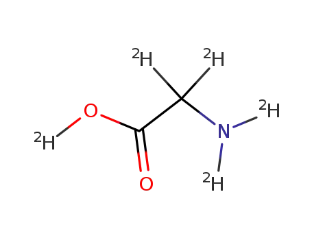 Molecular Structure of 4896-77-9 (GLYCINE-D5)