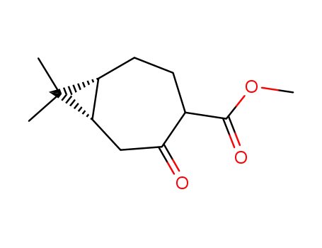 Molecular Structure of 176199-11-4 (methyl (+)-(1S,7R)-8,8-dimethyl-3-oxobicyclo<5.1.0>octane-4-carboxylate)