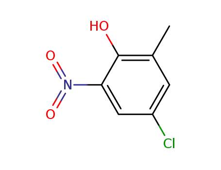 Molecular Structure of 1760-71-0 (4-chloro-6-nitro-o-cresol)
