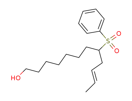 Molecular Structure of 107735-59-1 ((E)-8-Benzenesulfonyl-dodec-10-en-1-ol)