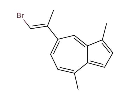 Molecular Structure of 123257-39-6 (7-<(E)-2-bromo-1-methylethenyl>-1,4-dimethylazulene)