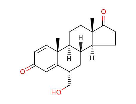 Molecular Structure of 933455-74-4 (6α-hydroxymethylandrosta-1,4-diene-3,17-dione)