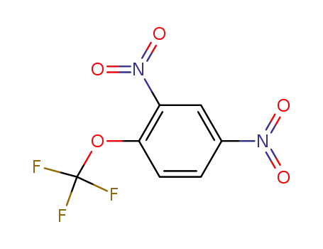 Molecular Structure of 655-07-2 (2,4-Dinitro-1-(trifluoromethoxy)benzene)