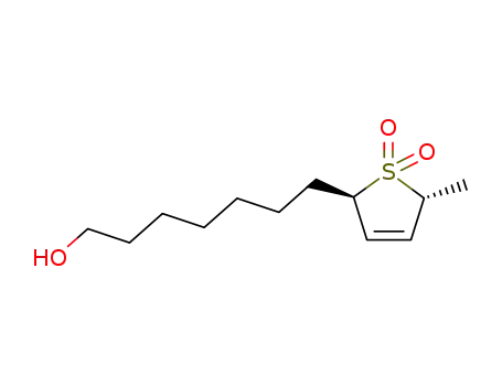 Molecular Structure of 87241-02-9 (trans-2-methyl-5-(7-hydroxyheptyl)-3-sulfolene)