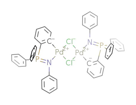 Molecular Structure of 690634-60-7 ([palladium(II)(μ-Cl)(C6H4-2-PPh2NPh-κC,N)]2)