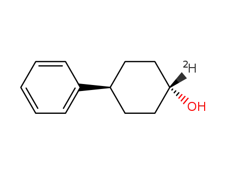 Molecular Structure of 109337-60-2 (trans-4-phenylcyclohexan-1-d-1-ol)