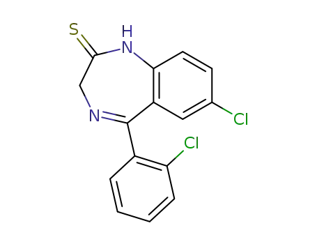 7-Chloro-5-(2-chlorophenyl)-1,3-dihydro-2H-1,4-benzodiazepine-2-thione