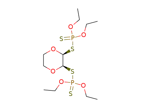 Molecular Structure of 16088-56-5 ([(2S,3R)-1,4-Dioxane-2,3-diyl]bis(thio)bis(thiophosphonic acid O,O-diethyl) ester)