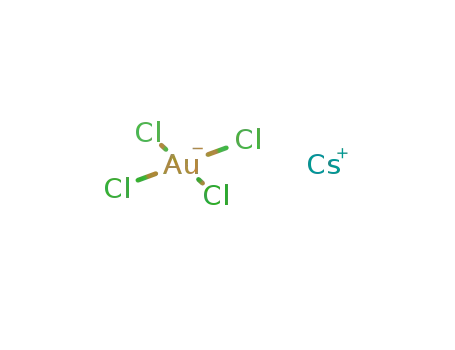 Molecular Structure of 13682-60-5 (cesium tetrachloroaurate)