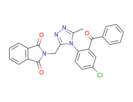 1H-Isoindole-1,3(2H)-dione,
2-[[4-(2-benzoyl-4-chlorophenyl)-5-methyl-4H-1,2,4-triazol-3-yl]methyl]-