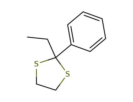 Molecular Structure of 6008-82-8 (Propiophenone ethane-1,2-diyl dithioacetal)