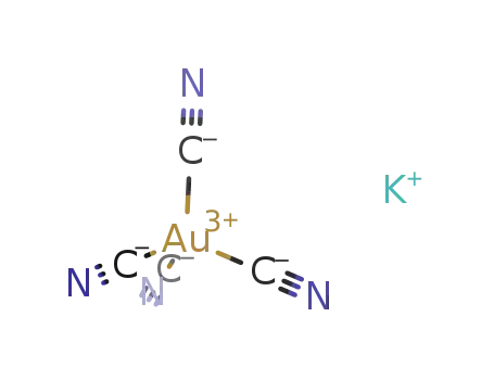 Molecular Structure of 14263-59-3 (Potassium gold(III) cyanide)