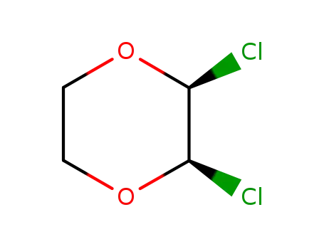 Molecular Structure of 3883-42-9 ((2R,3S)-2,3-Dichloro-1,4-dioxane)