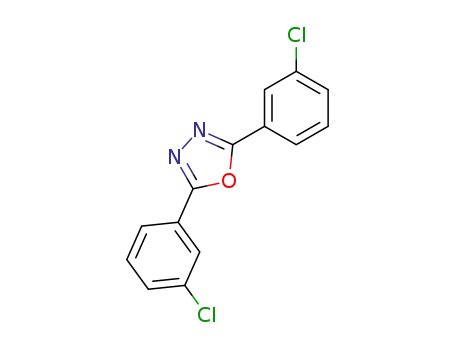 Molecular Structure of 2639-17-0 (2,5-bis(3-chlorophenyl)-1,3,4-oxadiazole)