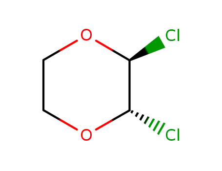 Molecular Structure of 3883-43-0 (TRANS-2,3-DICHLORO-1,4-DIOXANE)