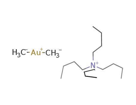 Molecular Structure of 228118-52-3 (tetrabutylammonium dimethylaurate(I))