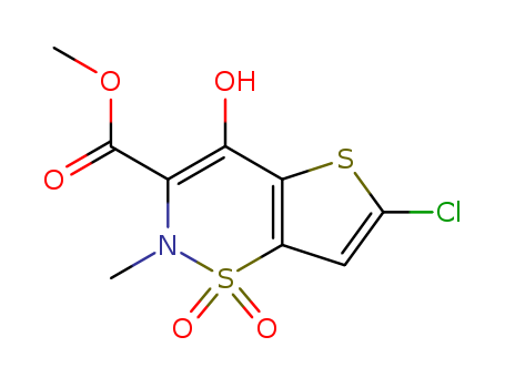 6-Chloro-4-hydroxy-2-methyl-2H-thieno[2,3-e]-1,2-thiazine-3-carboxylic acid methyl ester 1,1-dioxide(70415-50-8)