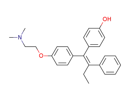 Molecular Structure of 174592-47-3 ((E)-4-Hydroxytamoxifen)