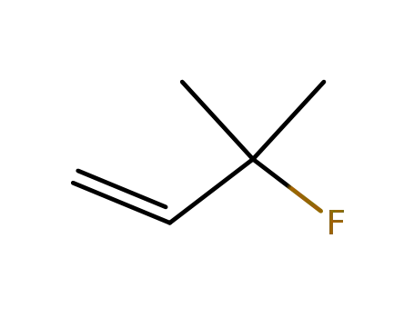 Molecular Structure of 66213-80-7 (3-Fluoro-3-methyl-but-1-ene)