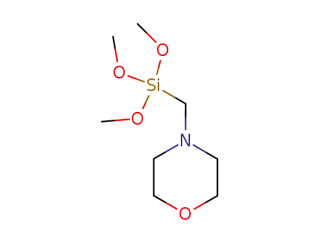 Molecular Structure of 154206-90-3 (α-morpholine methyltrimethoxysilane)