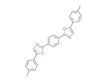 Molecular Structure of 7091-75-0 (2,2'-(1,4-phenylene)bis[5-(4-methylphenyl)oxazole])
