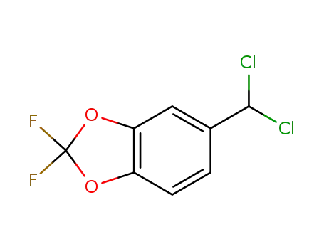 Molecular Structure of 149045-78-3 (5-dichloromethyl-2,2-difluorobenzo-(1,3)-dioxole)