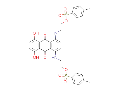 Molecular Structure of 111228-29-6 (5,8-dihydroxy-1,4-bis<(2-p-toluensulfonyloxyethyl)amino>anthracene-9,10-dione)