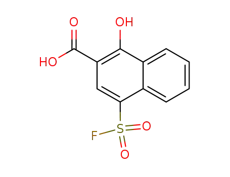 Molecular Structure of 839-78-1 (4-FLUOROSULFONYL-1-HYDROXY-2-NAPHTHOIC ACID)
